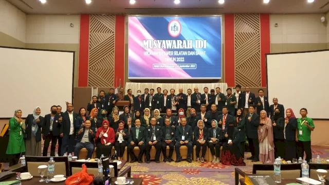 Musyawarah Ikatan Dokter Indonesia (IDI) wilayah Sulawesi Selatan dan Barat Tahun 2022 berlangsung Hotel Claro, 2-4 september 2022.