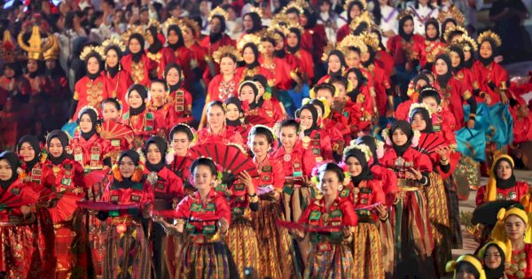 Bawakan 2 Jenis Tarian, 500 Penari Meriahkan Pembukaan Makassar F8