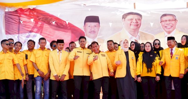 TP Lantik Pengurus Golkar Jeneponto, Iksan Iskandar Ditarget 10 Kursi