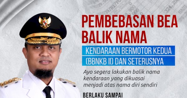 Bapenda Sulsel Bebaskan Bea Balik Nama Kendaraan, Potensi Tingkatkan PKB Provinsi