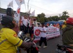 Ratusan Kader PKS Unjuk Rasa Tolak Kenaikan BBM di Jalan AP Pettarani
