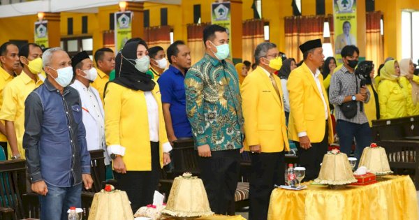 Bupati dan Wakil Bupati Hadiri Pelantikan Pengurus Golkar Pangkep