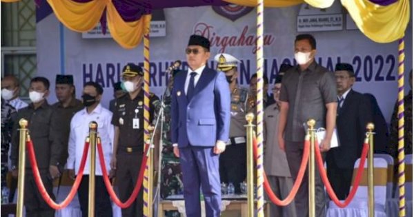 Pj Gubernur Gorontalo Hamka Pimpin Upacara Peringatan Harhubnas 2022