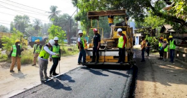 Begini Penampakan Proyek Pengerjaan Ruas Provinsi Pekkae-Takkalalla 