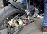 18 Motor dengan Knalpot Brong Disita Polisi di Makassar 