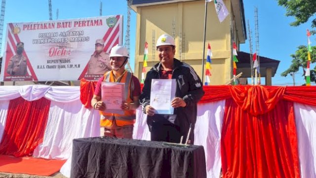 Pemkab Gelontorkan Dana Hibah Rp2,4 M Rehab Rujab Wakapolres Maros