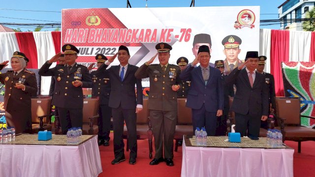 Upacara HUT Ke-76 Bhayangkara, Ketua DPRD Makassar Beri Apresiasi Polrestabes Makassar