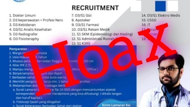 Beredar Info Rekrutmen RSI Galesong, Kadis Kesehatan Takalar: Itu Hoax!