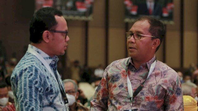 Wali Kota Makassar, Moh. Ramdhan 'Danny' Pomanto saat menghadiri Business Matching Tahap IV dan Pameran Produk Dalam Negeri di Nusa Dua Convention Center, Bali, Kamis (6/10/2022).