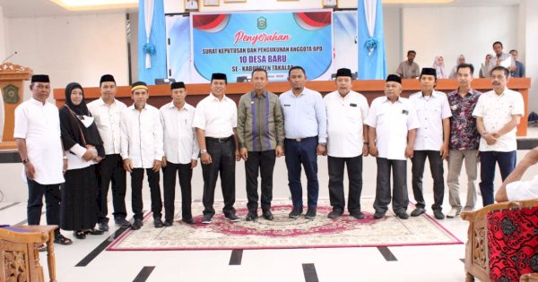 Resmi Dilantik, Bupati Takalar Minta BPD 10 Desa Baru Kawal Pilkades Serentak 2022