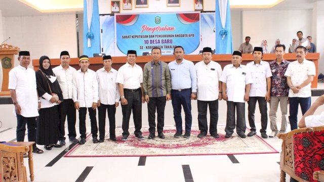 Resmi Dilantik, Bupati Takalar Minta BPD 10 Desa Baru Kawal Pilkades Serentak 2022