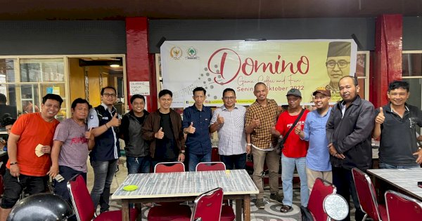 Jurnalis di Makassar Ramaikan Lomba Domino Anggota DPR RI Muhammad Fauzi