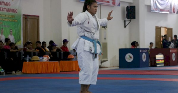 Karate Sumbang 3 Emas Bagi Kontingen Makassar di Porprov Sulsel XVII