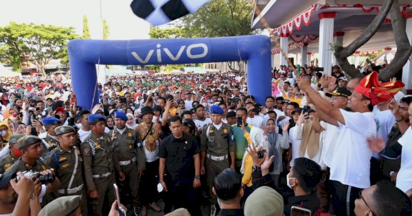 Andi Sudirman Lepas Jalan Sehat Anti Mager di Jeneponto 