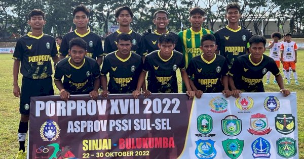 Cabor Sepak Bola Parepare Kalahkan Makassar 2-0 Dengan 10 Pemain