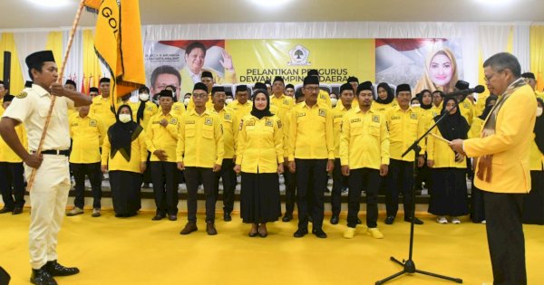 Pelantikan Golkar Luwu Utara, Taufan Pawe Sebut Indah Putri Indriani Aset Sulsel