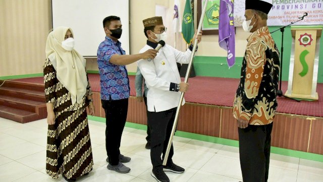 Penjabat Gubernur (Penjagub) Gorontalo Hamka Hendra Noer melepas sekaligus memberikan motivasi dan semangat kepada kafilah asal Provinsi Gorontalo akan mengikuti Musabaqah Tilawatil Quran (MTQ) Nasional ke-29 Tahun 2022 di Provinsi Kalimantan Selatan (Kalsel), bertempat di Mess Haji Kota Gorontalo, Jumat (7/10/2022).