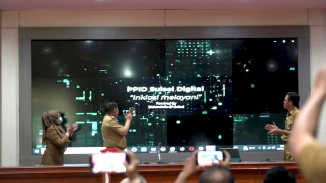 Pemerintah Provinsi Sulawesi Selatan (Pemprov Sulsel) melalui Dinas Komunikasi, Informatika, Statistik dan Persandian (Diskominfo-SP) Provinsi Sulsel melaunching secara resmi PPID Digital, "Inklusi Melayani" di Command Center Kantor Gubernur Sulsel, Selasa (11/10/2022).