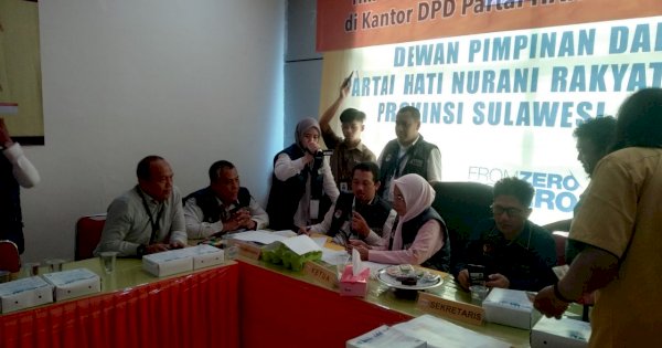 KPU-Bawaslu Lakukan Verfak ke Hanura Sulsel, Amsal Yakin Lolos