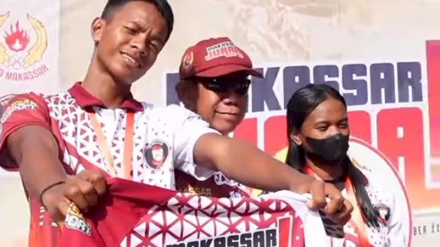 Dokumentasi kontingen Makassar yang berlaga di Porprov Sulsel 2022. (Kredit: KONI Makassar)