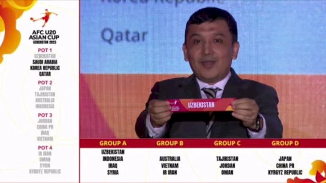 Drawing Piala Asia U-20 2023 yang dilaksanakan AFC. 