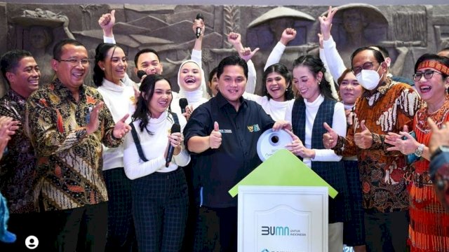 Menteri BUMN Erick Thohir menghadiri Festival KPR Hunian Pemuda di Jakarta. (Instagram) 