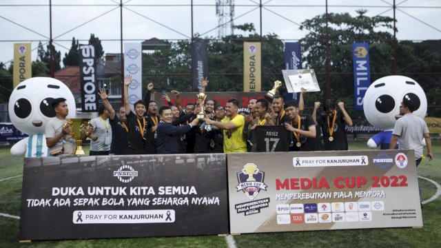 TVRI keluar sebagai juara setelah mengalahkan Detik.com dengan skor 3-1 di babak final di ajang Media Cup 2022. 