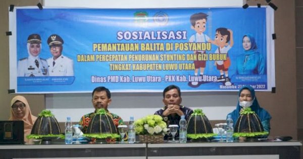 Pemda dan PKK Berkolaborasi Percepat Penurunan Stunting di Luwu Utara 