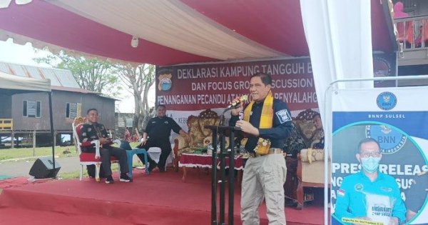 Desa Cikoang Takalar Ditetapkan Jadi Kampung Bersih Narkoba