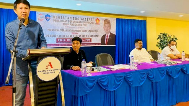 Sosialisasi Perda, Eric Horas Ingatkan Hak-hak Penyandang Disabilitas