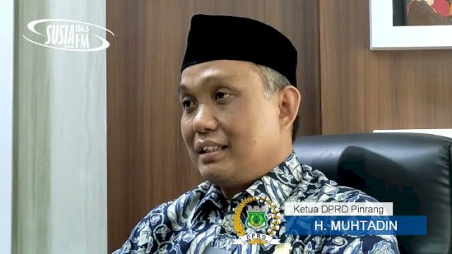 Ketua DPRD Pinrang, Muhtadin. 