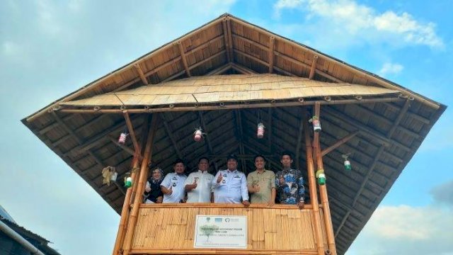 Maros Kini Miliki Rumah Belajar di Kuri Caddi, Terbuat dari Bambu