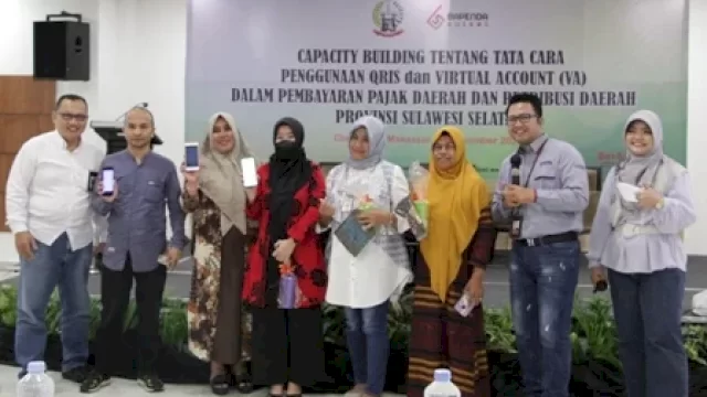 Bidang Pendapatan Asli Daerah (PAD) Badan Pendapatan Daerah (Bapenda) Provinsi Sulawesi Selatan (Sulsel) menggelar capacity building penggunaan Qris dan virtual account (VA), di Makassar (5/11/2022).