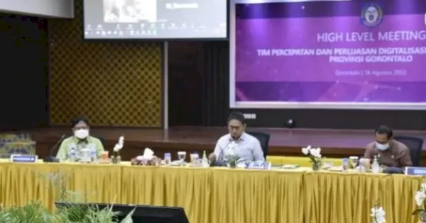 Penjagub Hamka Hadiri High Level Meeting TP2DD BI Gorontalo, Ada Capaian yang Memuaskan