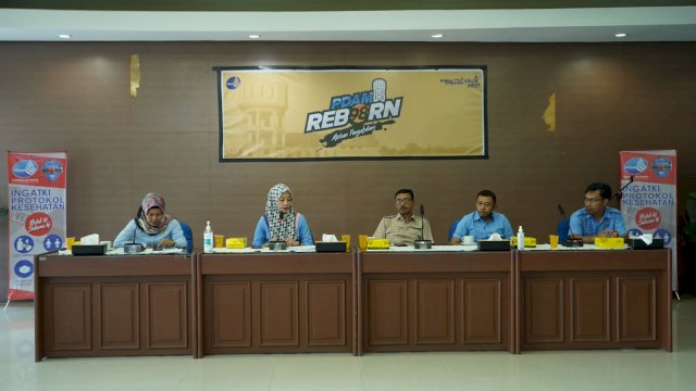 Perumda Air Minum Kota Makassar menerima kunjungan DPRD Kabupaten Bone dalam hal ini Pansus I, Selasa (15/11/2022) di Aula Tirta Dharma PDAM Kota Makassar.