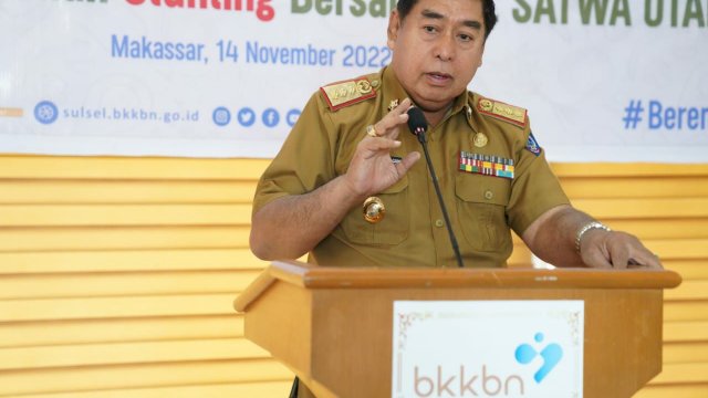 Sekretaris Daerah Provinsi (Sekprov) Sulawesi Selatan (Sulsel), Abdul Hayat Gani, menargetkan penurunan stunting menjadi 14 persen di tahun 2024, dari 27,4 persen saat ini.