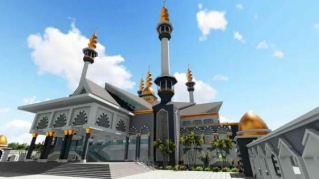 Desain Masjid Raya atau Islamic Center Gorontalo