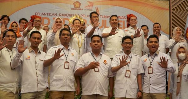 Bupati Sinjai Dilantik Jadi Ketua Tidar Sulsel, Usul 50 Persen Caleg Gerindra dari Pemuda