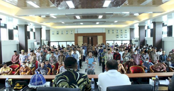 Jelang Pilkades Serentak Takalar, Calon Kepala Desa Teken Pakta Integritas