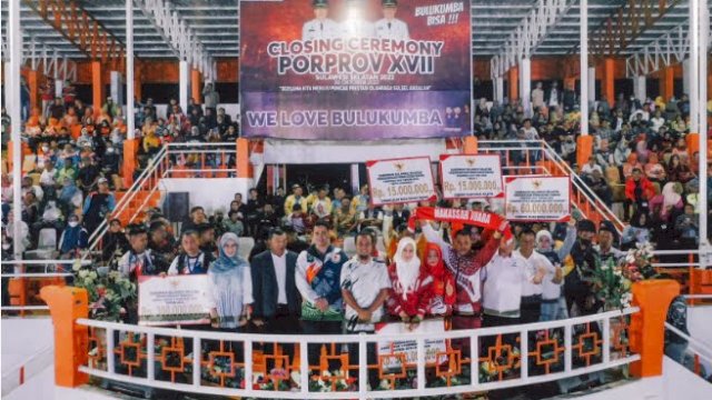 Dokumentasi penutupan Porda Sulsel 2022.