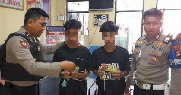 Remaja di Gowa Diamankan Polisi Usai Kedapatan Bawa 10 Anak Panah 