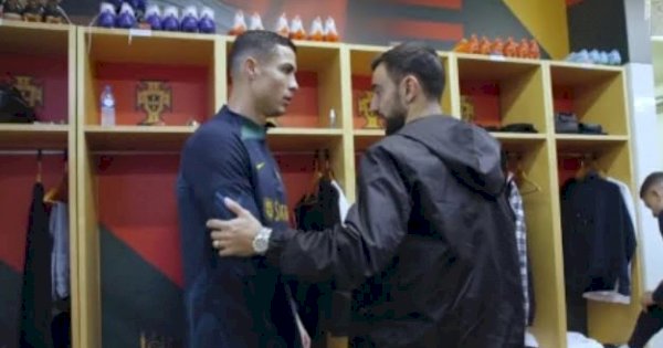 Ini Pembicaraan CR7 dan Bruno di Ruang Ganti Timnas Portugal