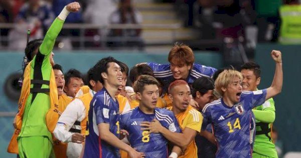 Keren! Timnas Jepang Tinggalkan Ruang Ganti dengan Kinclong Usai Tekuk Jerman