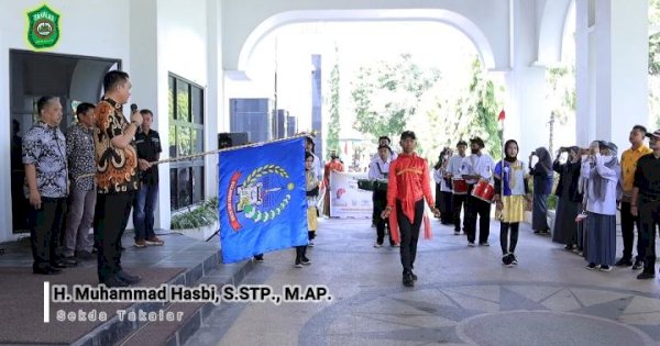 Sekda Lepas Peserta Kirab Pelajar Andalan Tingkat SMA se- Takalar