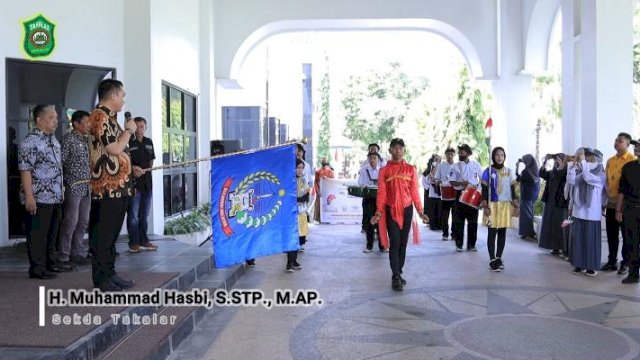 Sekda Lepas Peserta Kirab Pelajar Andalan Tingkat SMA se- Takalar