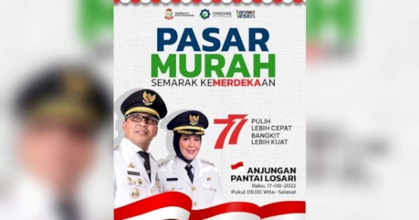 Jelang HUT RI, Disdag Makassar Buka Pasar Murah di Pantai Losari