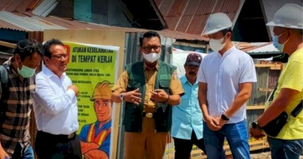 Kadisdag Makassar Arlin Tinjau Pembangunan Pasar Sawah