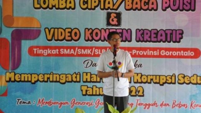 Inspektorat Gorontalo Gelar Lomba Puisi dan Konten Kreatif Peringati Hakordia 2022