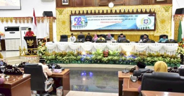 Rapat Paripurna DPRD, Hamka Hendra Paparkan Capaian di Gorontalo Tahun 2022