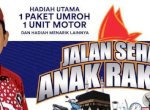 Dimulai di Manggala, Jalan Sehat Anak Rakyat Berhadiah Umrah dan Motor